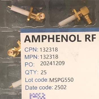 132318 CONN SMA RCPT R/A 50 OHM SOLDER